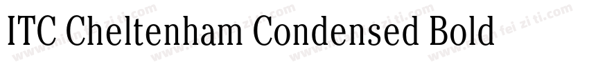 ITC Cheltenham Condensed Bold Itali字体转换